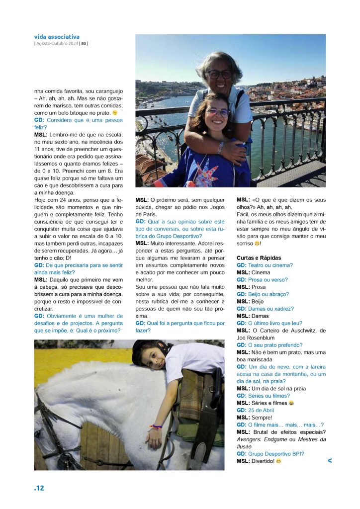 Entrevista de Rui Roque à Margarida Lapa - Preparação para os Jogos Paralímpicos Paris 2024